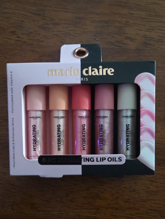 Marie Claire Other - Hydrating Lip Oil Set - Pink, Peach, Coral, Rose, Nude